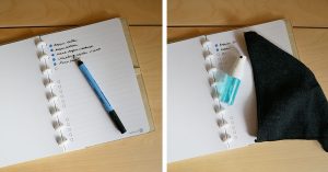 Tips om een haalbare to do lijst te maken met een uitwisbaar notitieboek